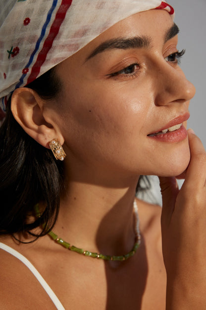 S925 Vintage Pearl Earrings