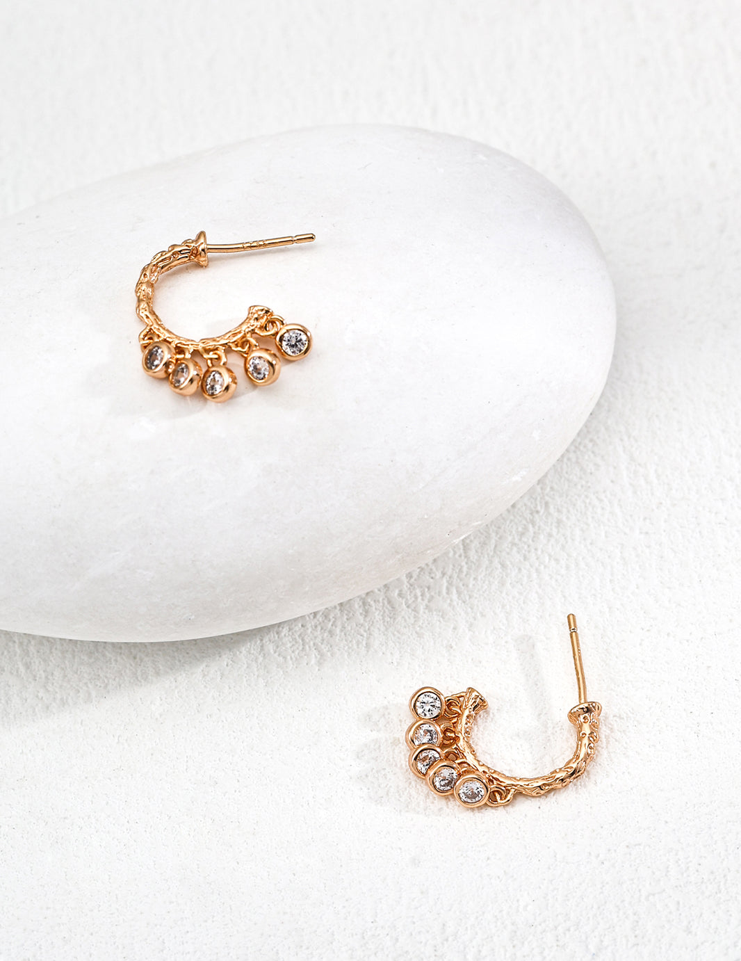 S925 Vintage Zircon Earrings